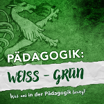 Das Cover des Podcast Weiss-Grün. Es zeigt stilisiert den Panter.