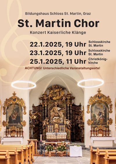 Einladung zum Konzert Kaiserliche Klänge © St. Martin